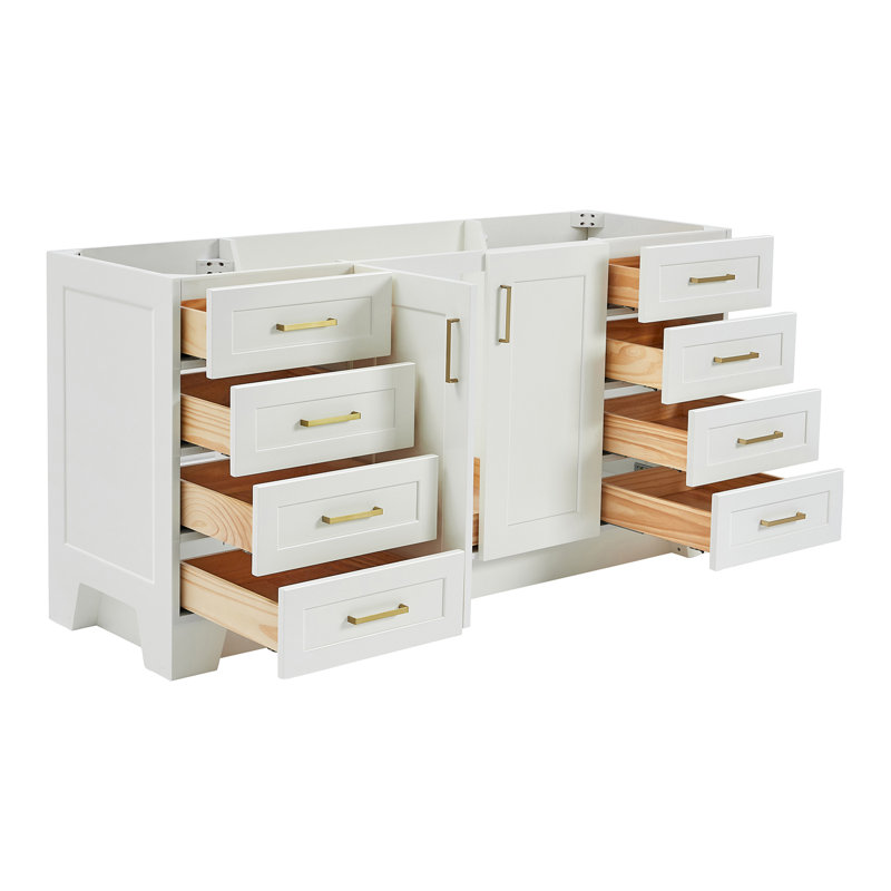 66'' Single Bathroom Vanity Base Only, White