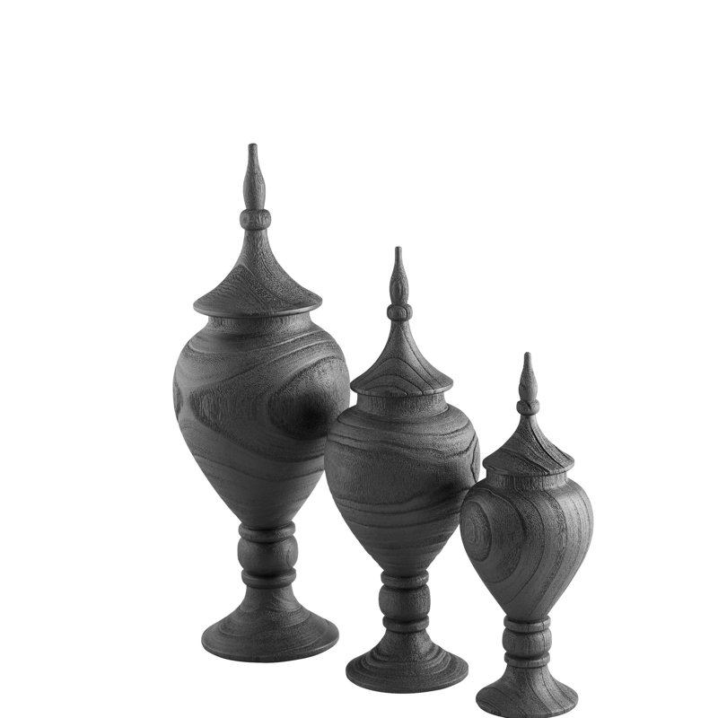 Heritage Handmade Ceramic / Porcelain Decorative Urns & Jars, 15.75" H x 6" W x 6" D