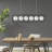 Sadye 6-Light Frosted Glass Globe Linear Chandelier