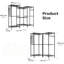 Open Wardrobe Closet Organizer - 175x43x193.5cm Free Standing with Adjustable Wire Shelves & Clothes Rail