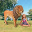Sculpture grandeur nature du roi des Lions