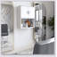 Armoire de rangement murale pour salon de barbier