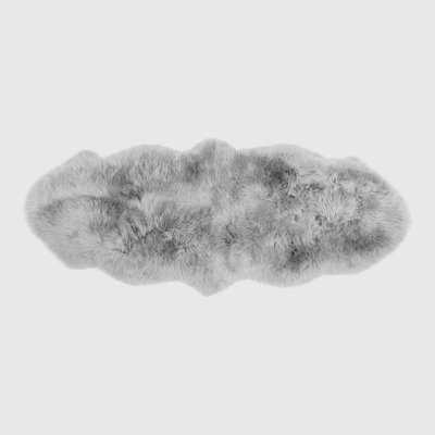 Knightdale Quiet Gray Sheepskin Rug