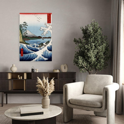 Suruga Satta Kaijo Classic Abstract Coastal Landscape Wall Art Print 1 Piece Wrapped Canvas Wall Art