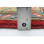 Tapis décoratif en laine rouge de conception unique 6 pi 10 po X 9 pi 8 po noué à la main New Age