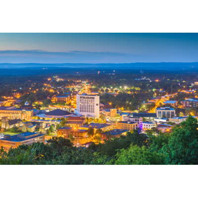 Hot Springs, Arkansas, USA Town Skyline by Sean Pavone - Wrapped Canvas Print