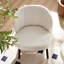 Chaise d'appoint avec dossier capitonné et base en bois massif-169105120