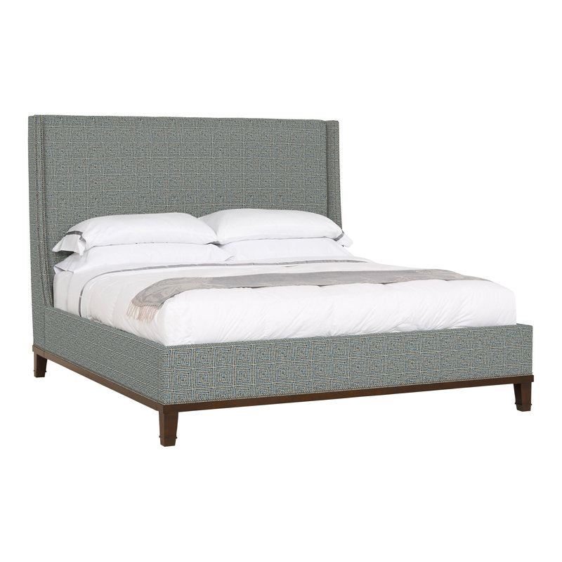 Michael Weiss Cleo Queen Upholstered Bed, Nadia Linen, California King, Casa Blanca