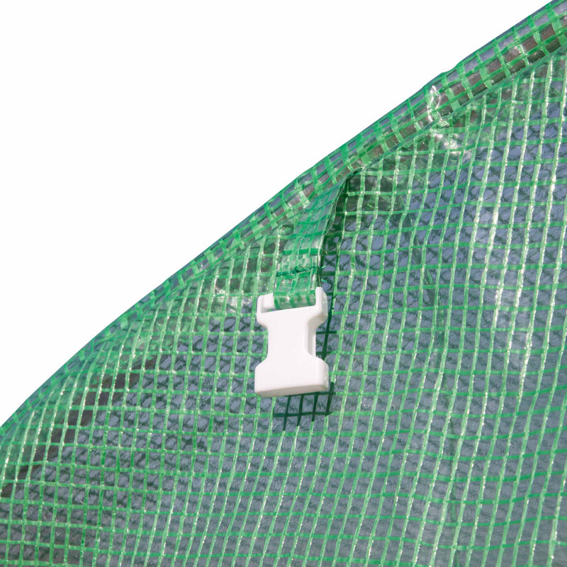 Serre de tunnel encastré 10 pi x 10 pi x 6,5 pi Outsunny