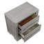 Table de chevet 2 tiroirs Modern Grey