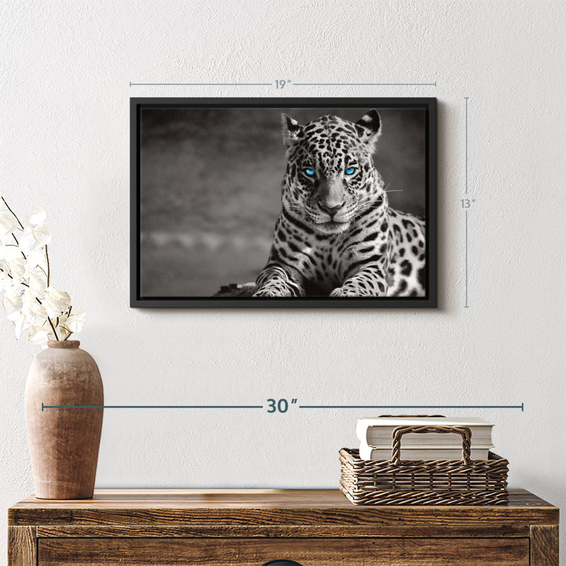 «Jaguar Eyes Pop», reproduction sur toile, H 13 po x l 19 po