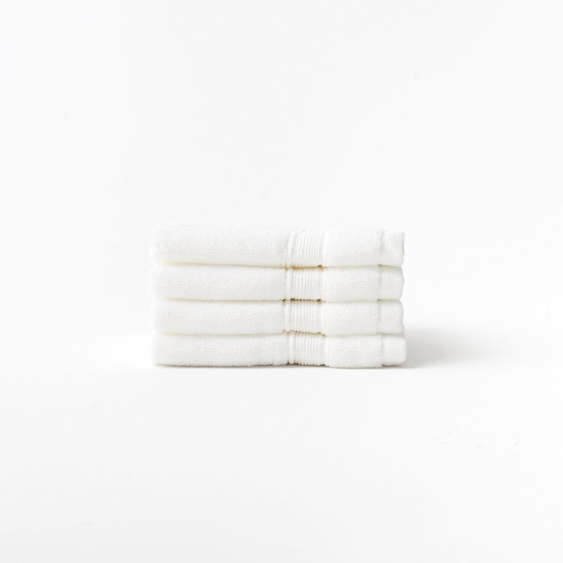 Luxe Washcloths, White