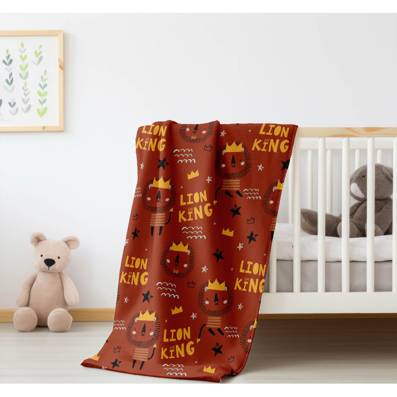 King Lion, Red, 50" W x 60" L