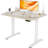 Electric Height Adjustable Standing Desk with Hooks-1887789159-1941472235