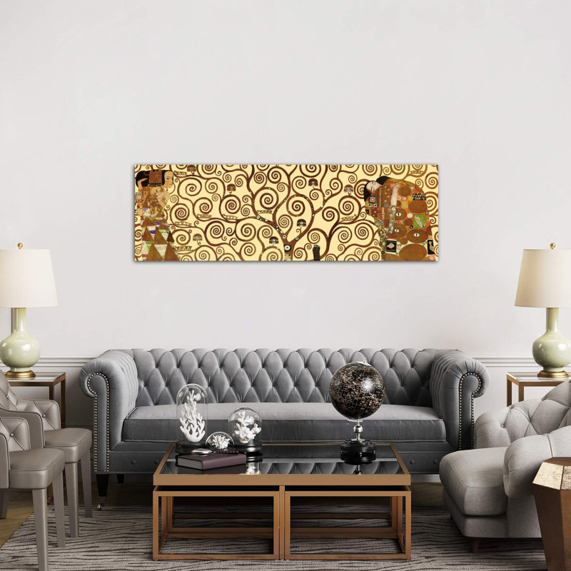 The Tree Of Life by Gustav Klimt - Wrapped Canvas Panoramic Painting, 152.4 cm H x 50.8 cm W x 1.91 cm D