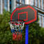 Trampoline 15 pi avec gonfleur de panier de basketball et échelle bleu-118610947