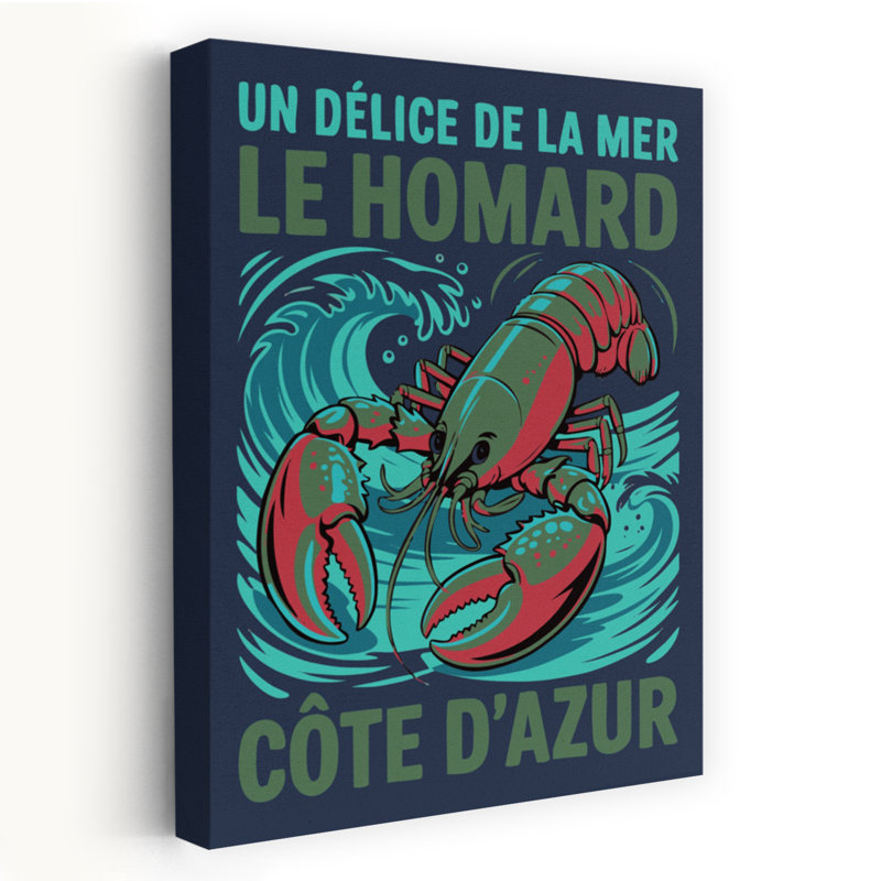 Lobster Caate D'azur, 24" H x 16" W