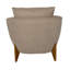 Chaise d'appoint moderne rembourrée avec coussin de dossier, siège compact et confortable pour le salon, la chambre à coucher ou le bureau.