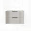 Meuble-lavabo de salle de bain avec lavabo en céramique - Meuble-lavabo mural flottant cannelé avec tiroirs, design moderne et peu encombrant-130176965
