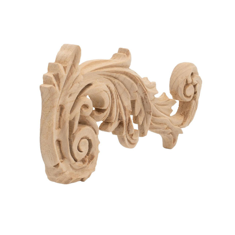 Petit parchemin en bois non fini 2 1/2 po x 5 1/2 po x 3/8 po, Aulne pêche