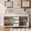 Buffet l 59,1 po avec 5 tiroirs et 4 portes-804531382