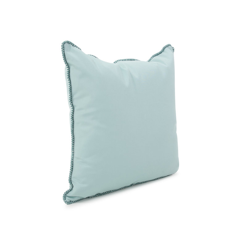 Delijah Square Indoor/Outdoor Pillow Cover & Insert, Seascape Natural, 20" x 20"