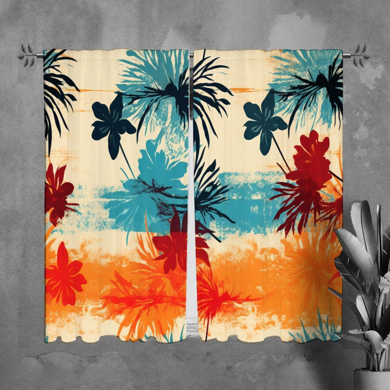 Tracine Polyester Room Darkening Curtain Pair, L 20 po x L 82 po