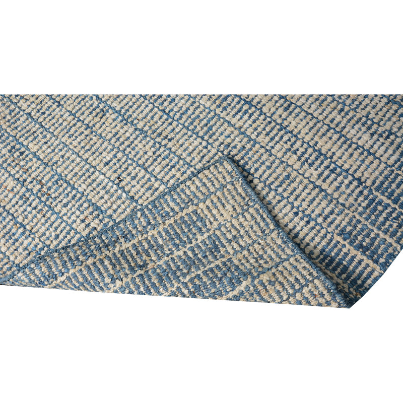 Wool Striped Area Rug, Rectangle 6' x 9'