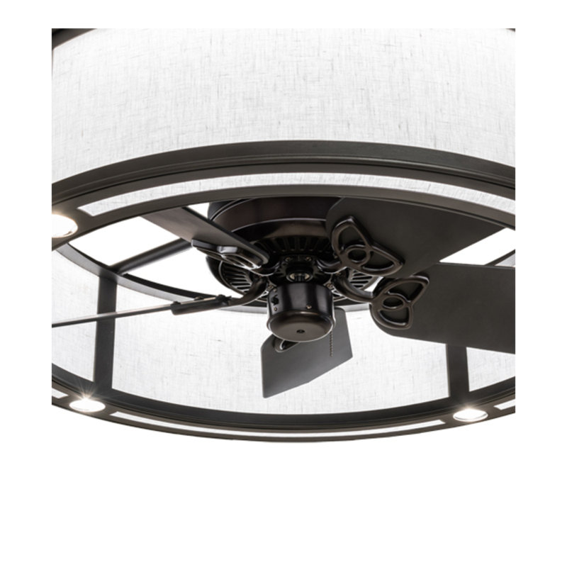 Smythe Craftsman LED Downrod Ceiling Fan