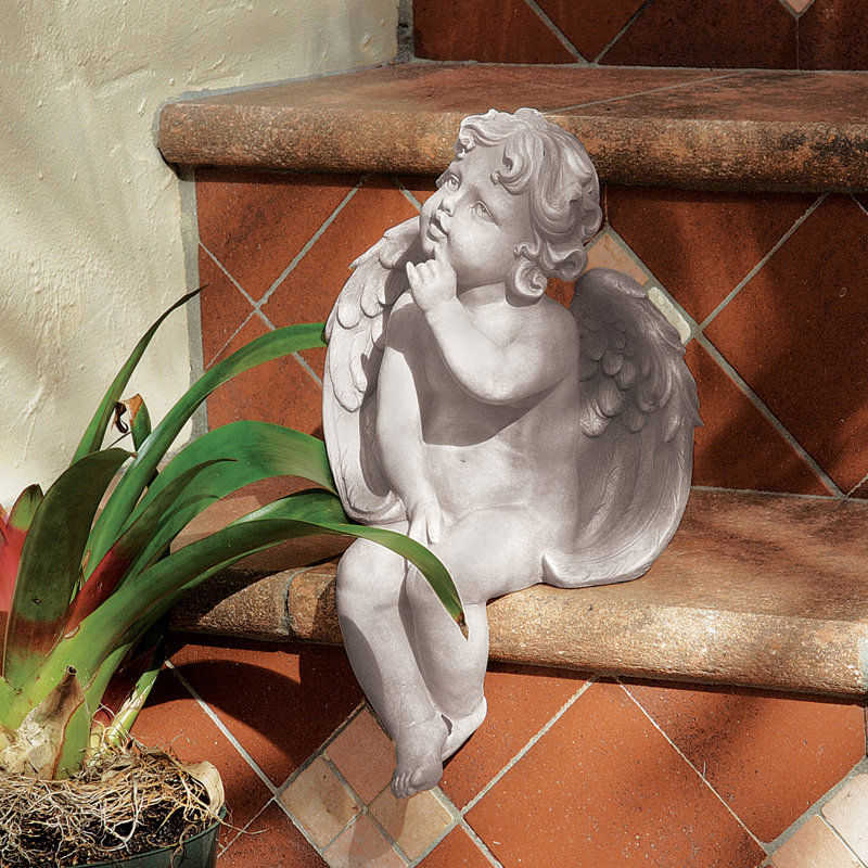 Statue ange de contemplation
