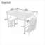 Lit mezzanine pleine grandeur peu encombrant, structure en métal blanc doux avec garde-robe intégrée et bureau en forme de L, idéal pour les adolescents et les chambres d'adultes-129424846-129424847