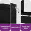 Canesha 39cm W 2-Drawer Office storage unit,Steel Filing Cabinet with 4 Casters-178017655