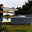  42" Rectangle Aluminum Propane Gas Smokeless Fire Pit Table with Hidden Fuel Tank-1913996189