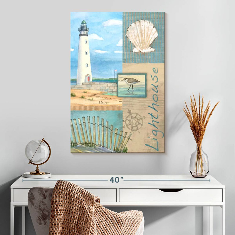Lighthouse Collage, 30" H x 20" W