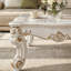 Table basse avec pieds à volutes Pearl