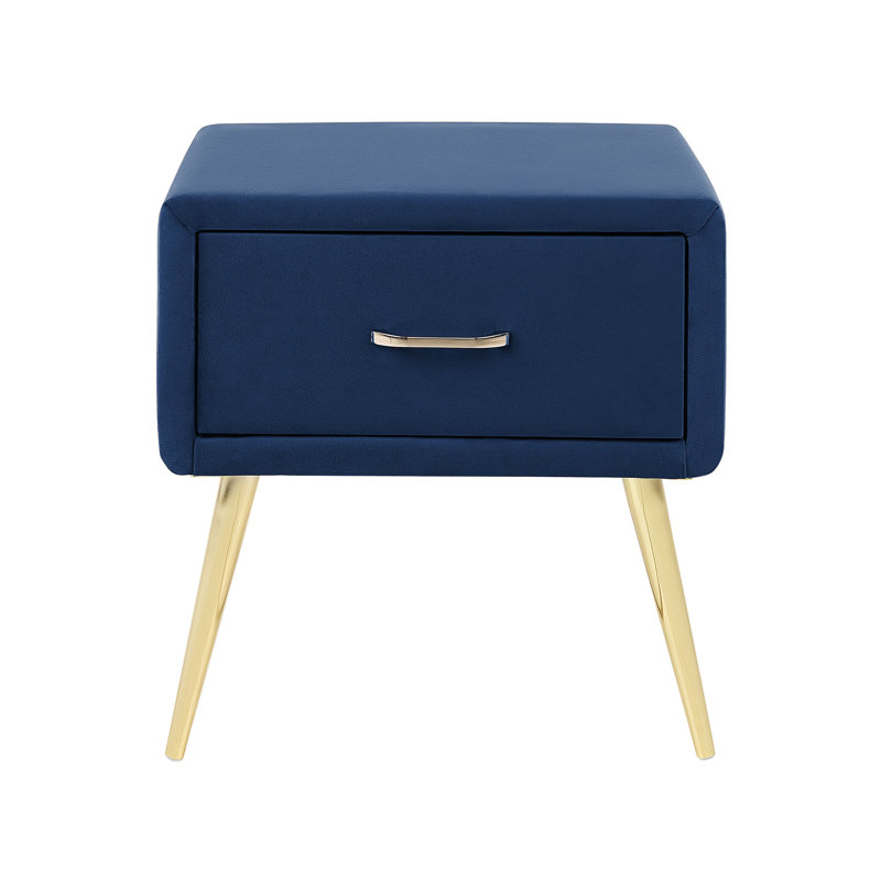 Flossie 46 cm W Bedside Table, Navy