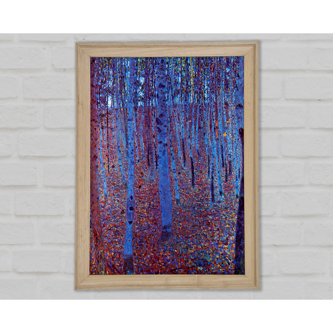 Gerahmtes Wandbild Klimt Beech Forest