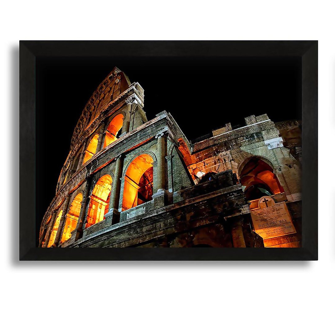 Gerahmter Fotodruck Colosseum at Night