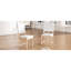 Chaises de salle à manger rembourrées traditionnelles - Bois massif naturel durable de 330 lb, 2 dossiers ergonomiques de 2 armatures robustes
