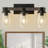 Edgware 3-Light Dimmable Wooden Bathroom Vanity Light with Clear Glass Shade-234687276