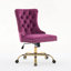 Chaise de bureau moderne rembourrée capitonnée avec base en métal et chaise de bureau réglable-258777098-258777110