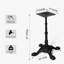H27,95 Base de table en fonte avec 4 pieds en griffe de tigre, pied de table noir-1899874024