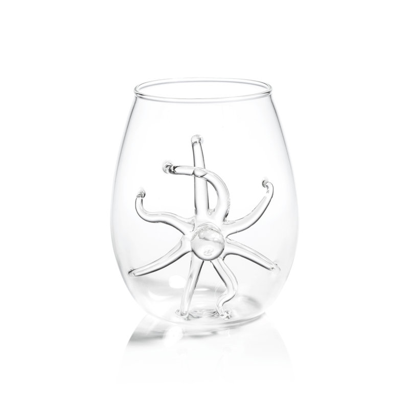 Ensemble de 6 verres à pied Octopus