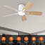2 ventilateurs de plafond de 42 po avec lumière et télécommande-2043050209