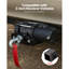 Support de treuil, capacité de charge de 3600 lb / 1633 kg, support de treuil d'attelage de remorque avec récepteur de 2 pouces, trous de boulons de treuil de 2 à 4 po, acier thermolaqué, convient pour camionnette de VTT UTV, noir