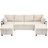 Sectional Sofa, Pull-Out Sofa Bed, Versatile Sofa Sleeper With Large Storage Space