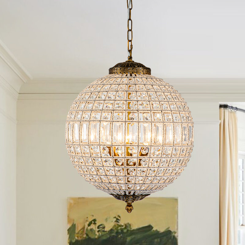 Engles 1 - Light Antique Bronze Pendant, 3 Lights