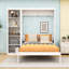 Lit escamotable en bois avec tablettes multifonctionnelles-987222059-987222056