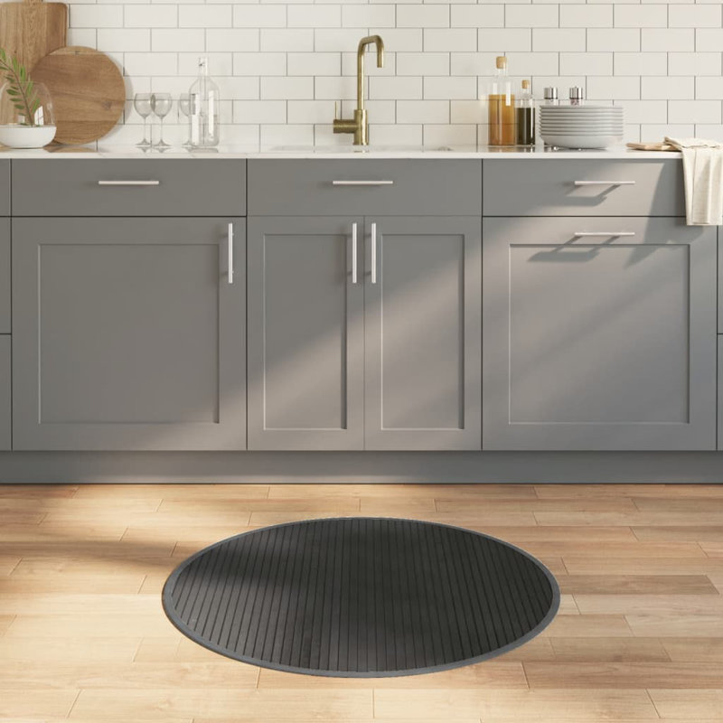Arazia Solid Colour Area Rug, Round 80cm