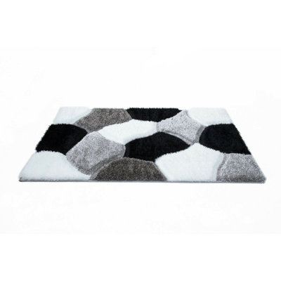 Hollingshead Geometric Shag Area Rug